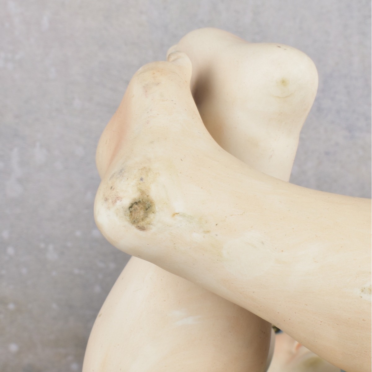 Vintage German Bisque Piano Baby Boy