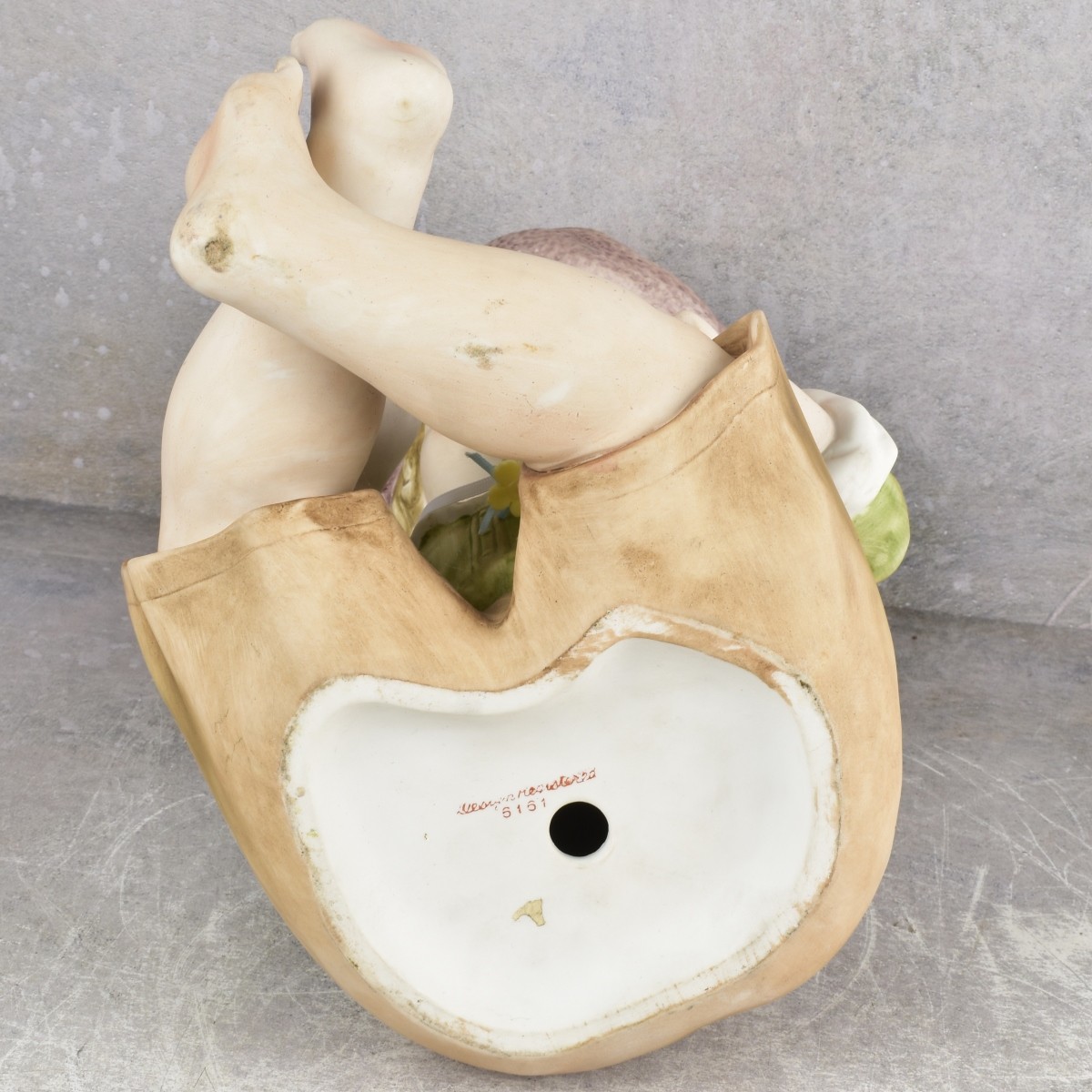 Vintage German Bisque Piano Baby Boy