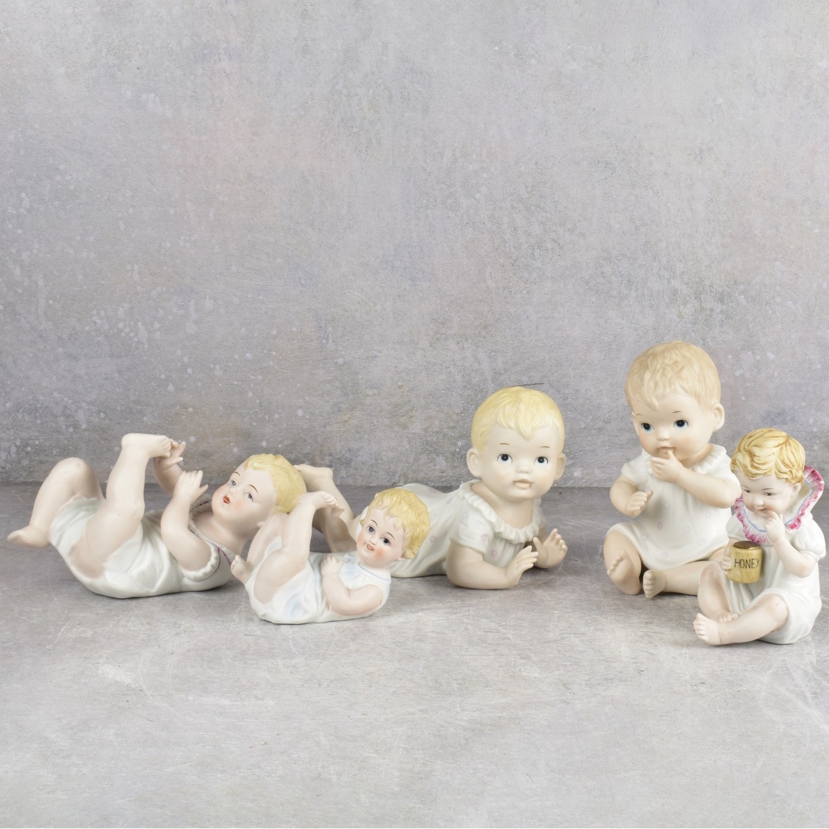 German Bisque Piano Babies