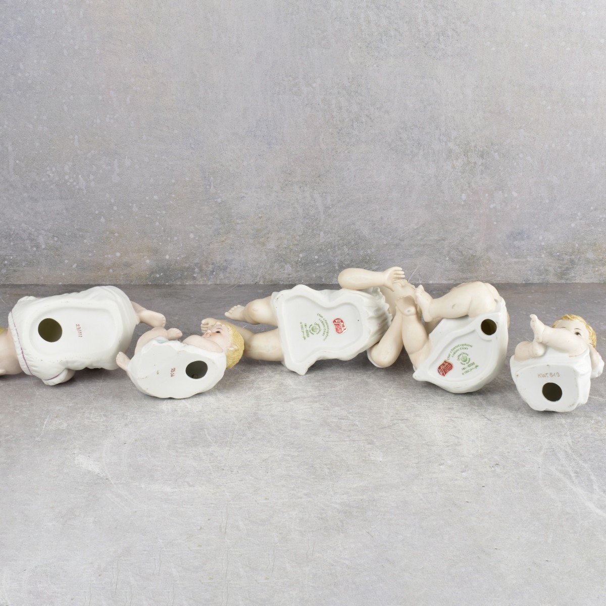 German Bisque Piano Babies