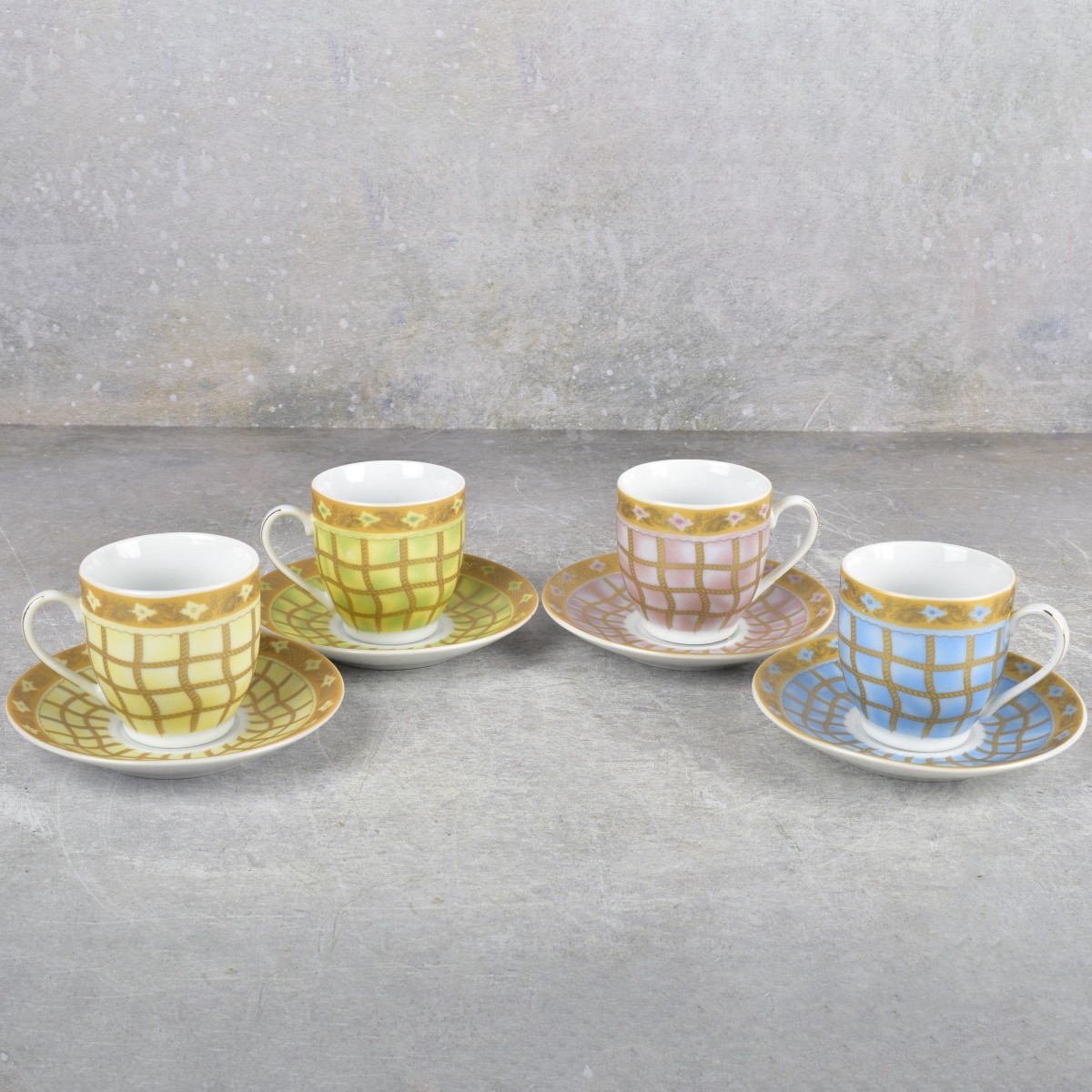 Collection of Porcelain Cups and Saucers