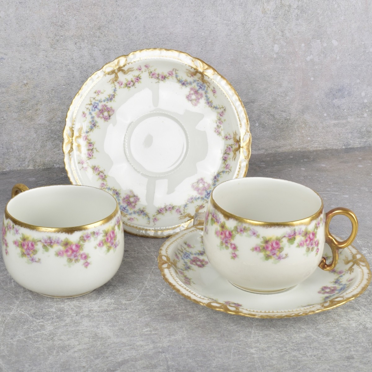 Collection of Porcelain Cups and Saucers