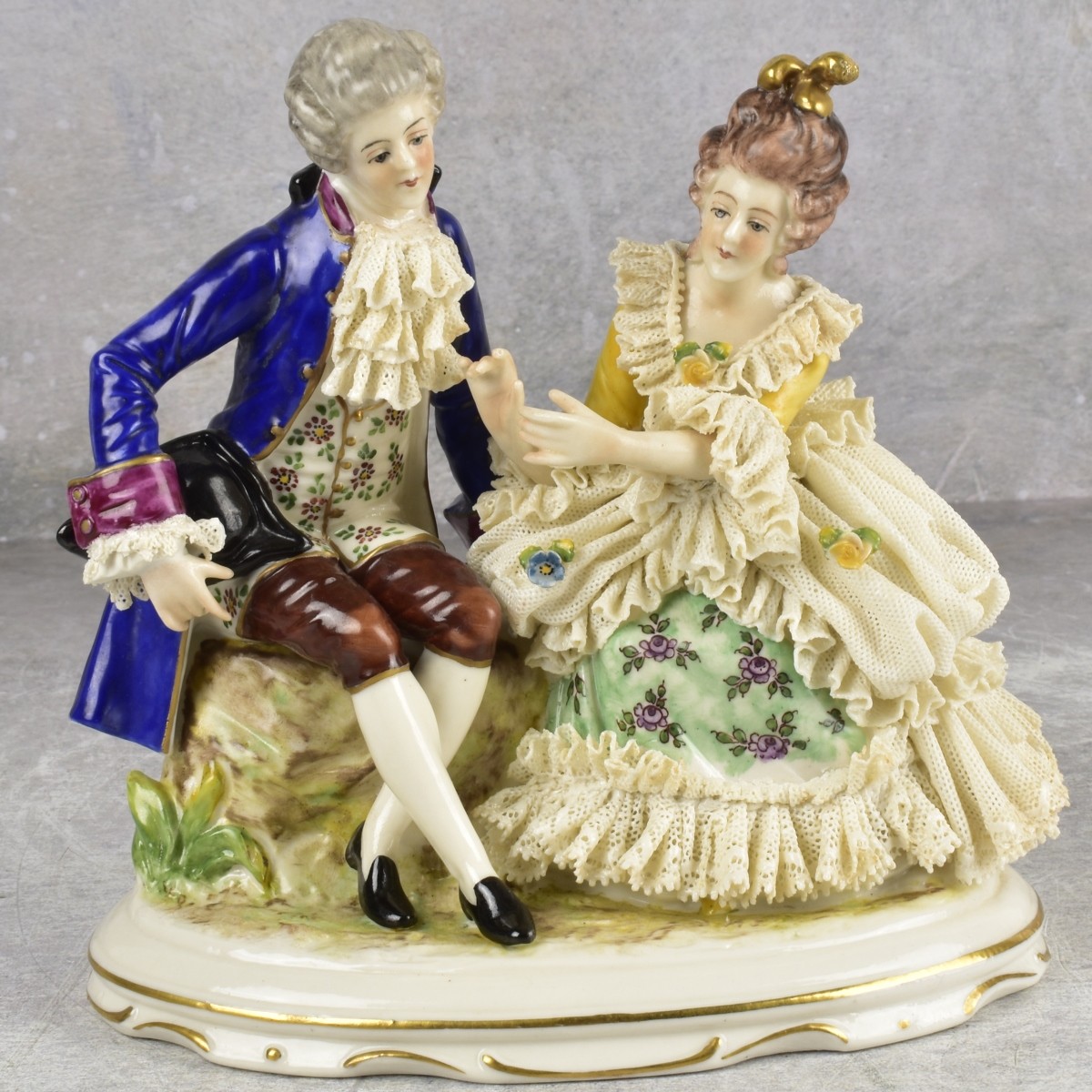 Antique German Dresden Porcelain Group