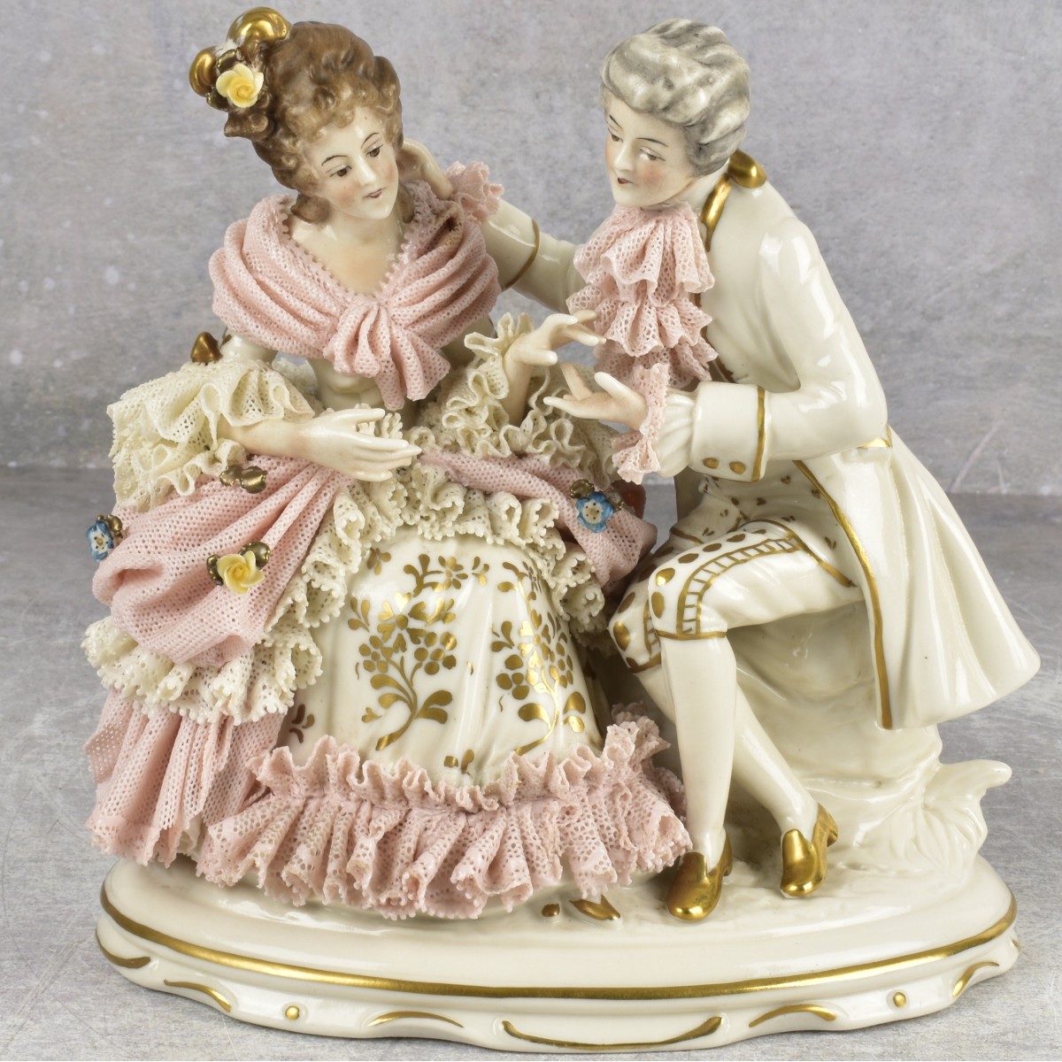 Antique German Dresden Porcelain Group