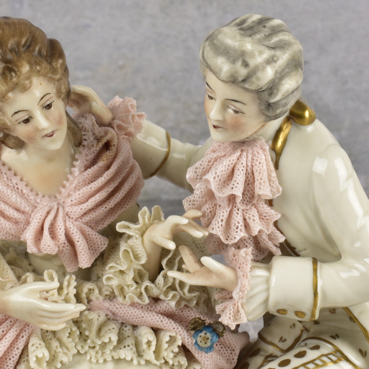 Antique German Dresden Porcelain Group