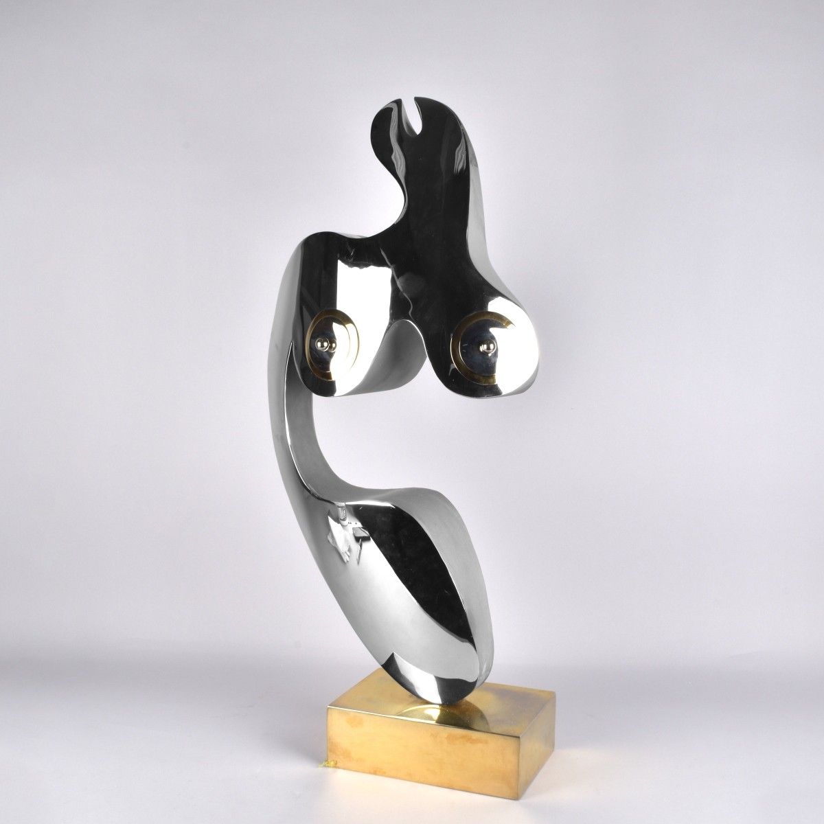 Modern Abstract Sculpture of Woman's Torso