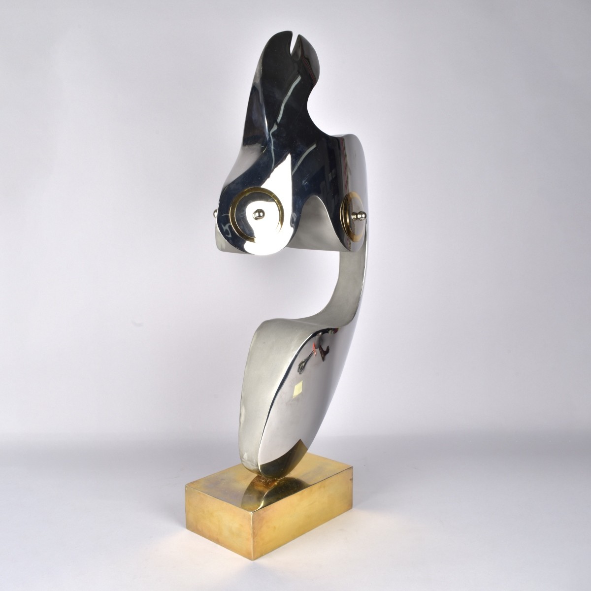 Modern Abstract Sculpture of Woman's Torso
