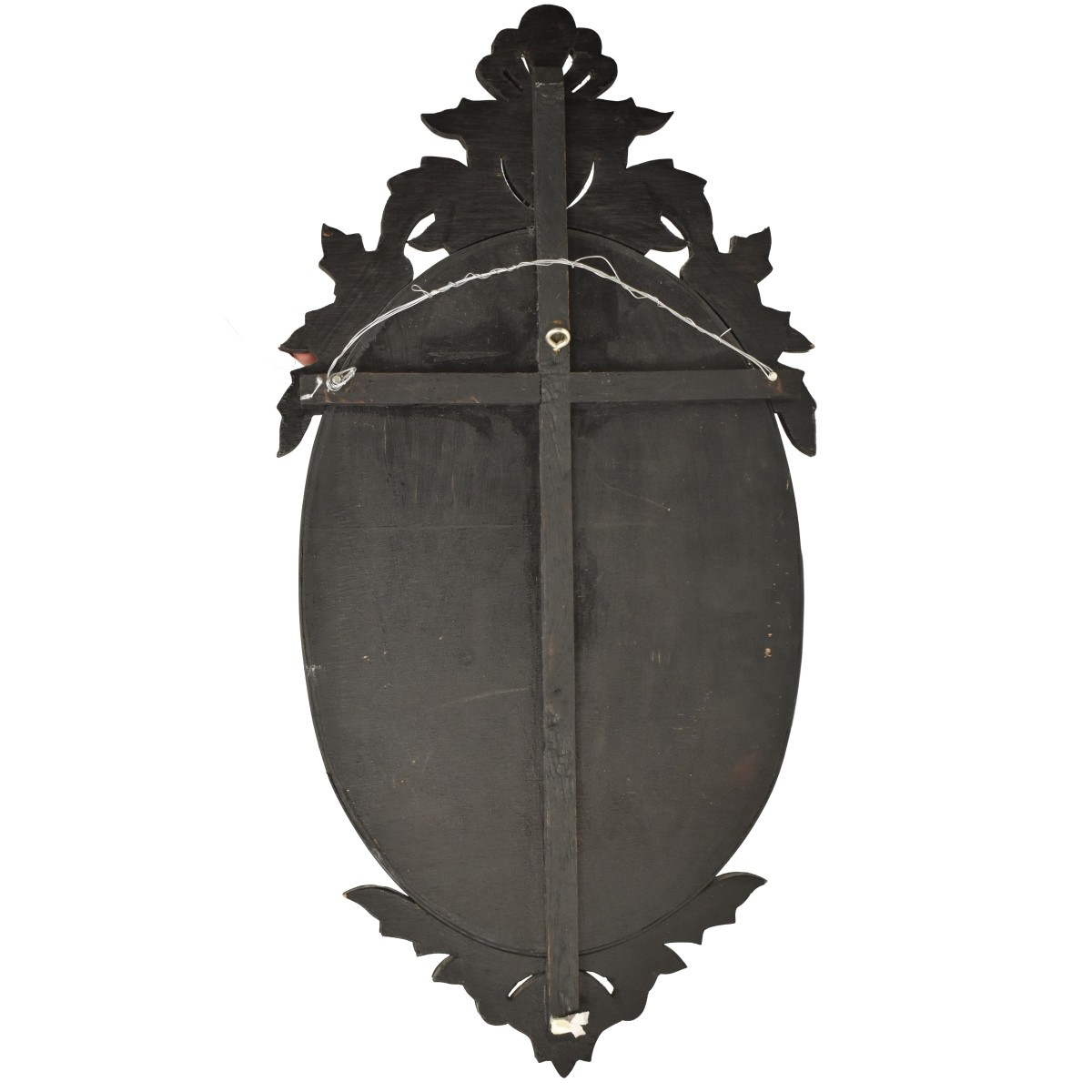 Vintage Oval Italian Venetian Mirror