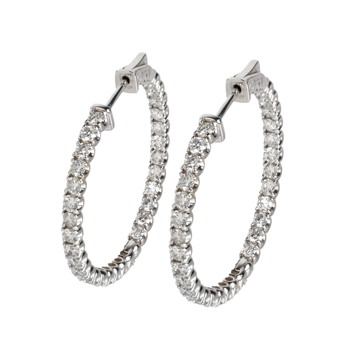 Diamond and 14K Earrings