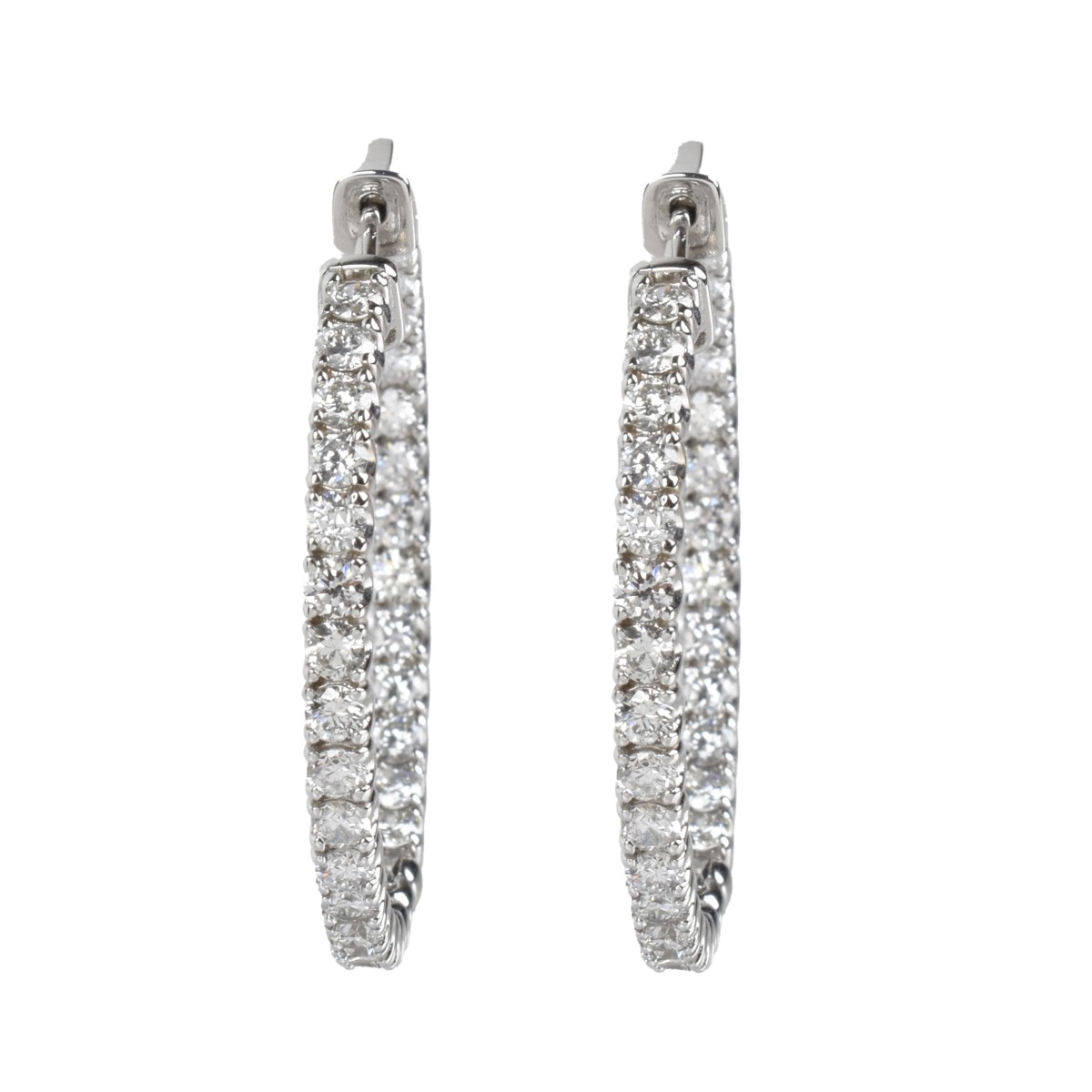 Diamond and 14K Earrings