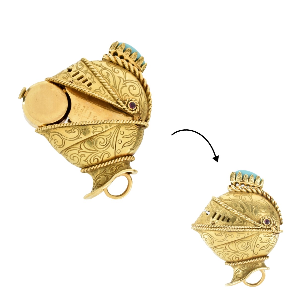 Rare Tiffany & Co 18K Pendant Watch