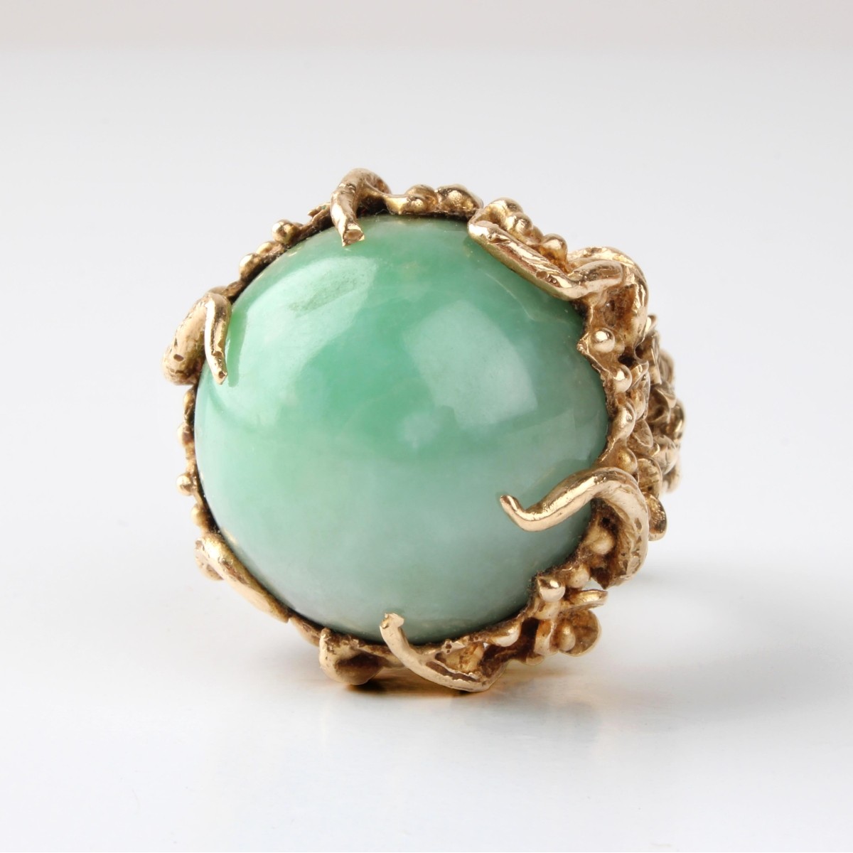 Jade and 14K Ring