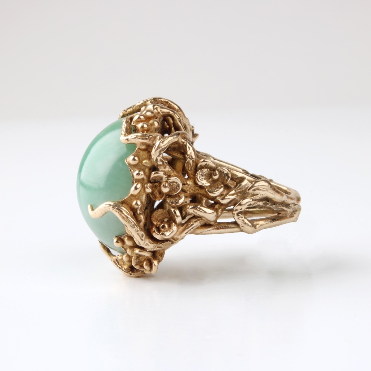 Jade and 14K Ring