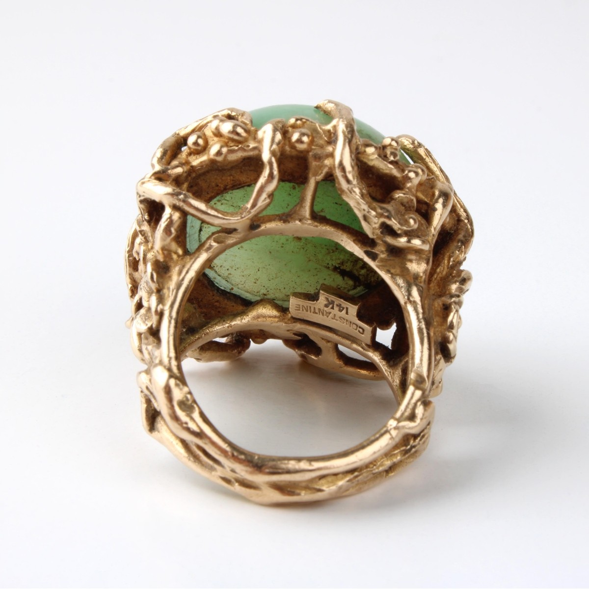 Jade and 14K Ring