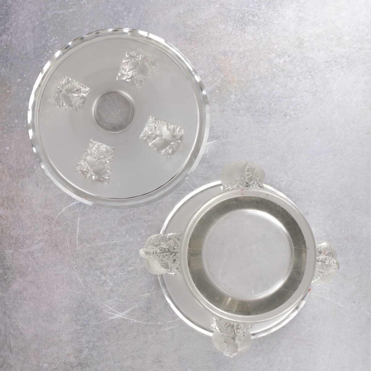 Lalique "St. Emilion" Crystal Vase