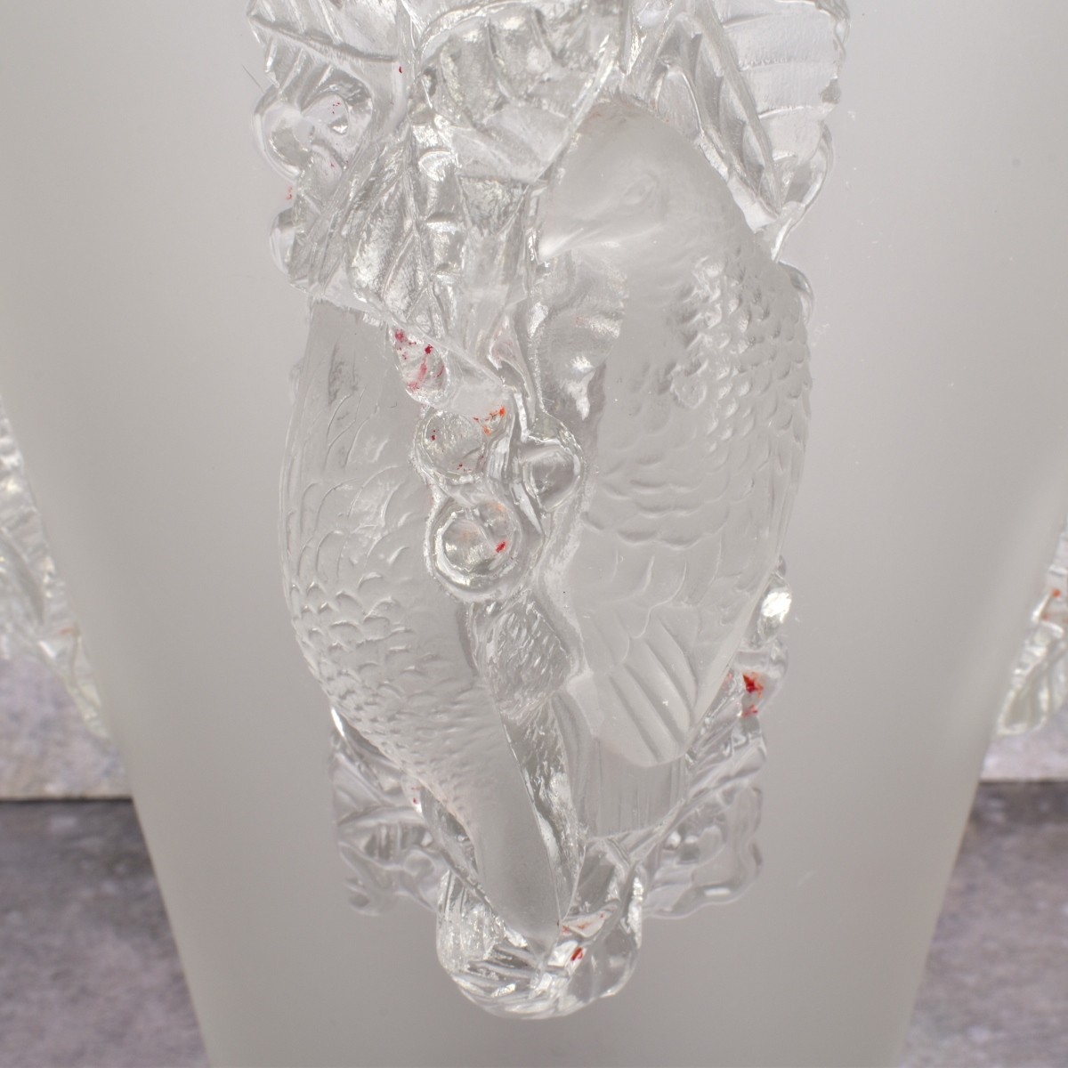 Lalique "St. Emilion" Crystal Vase