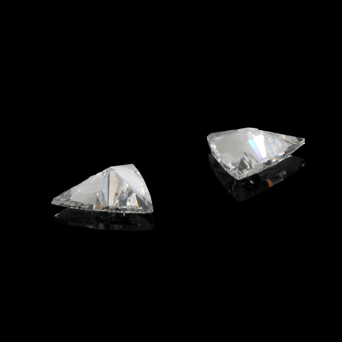 GIA .78 and .84 Trilliant Cut Diamonds