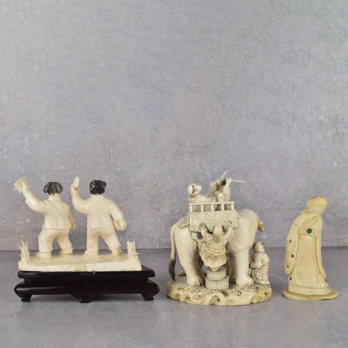 Vintage Chinese Carved Figurines