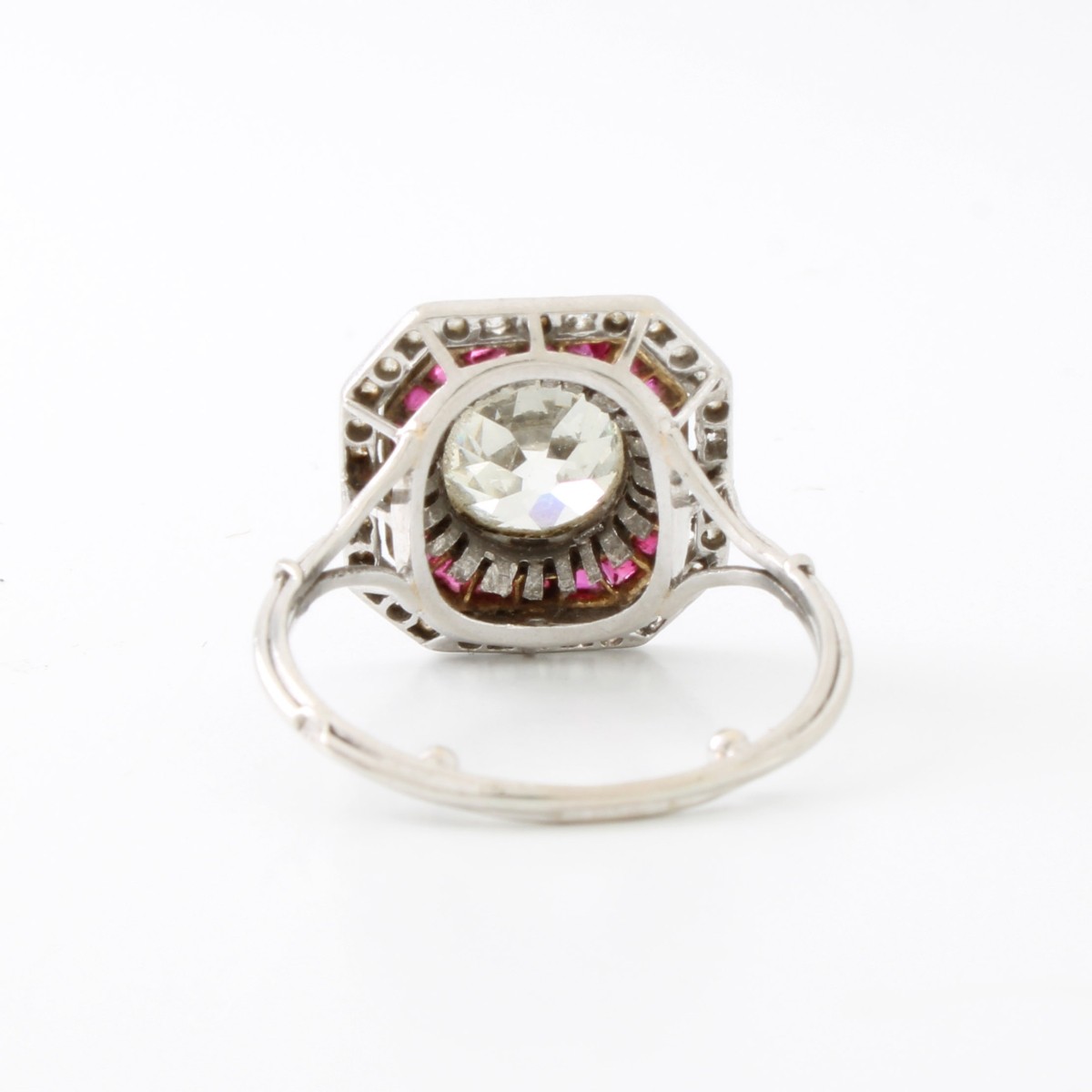 Art Deco Ruby and Diamond Ring