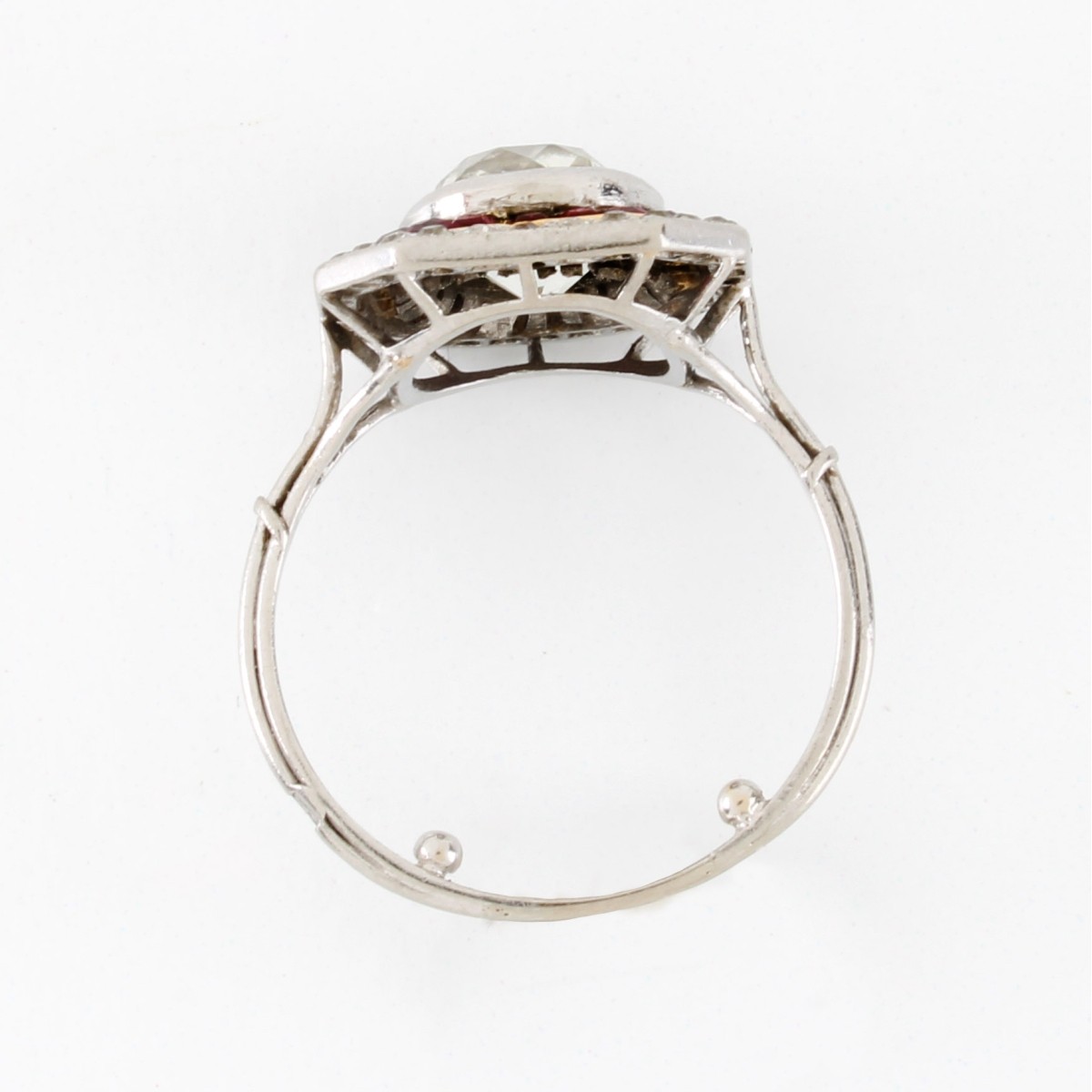 Art Deco Ruby and Diamond Ring