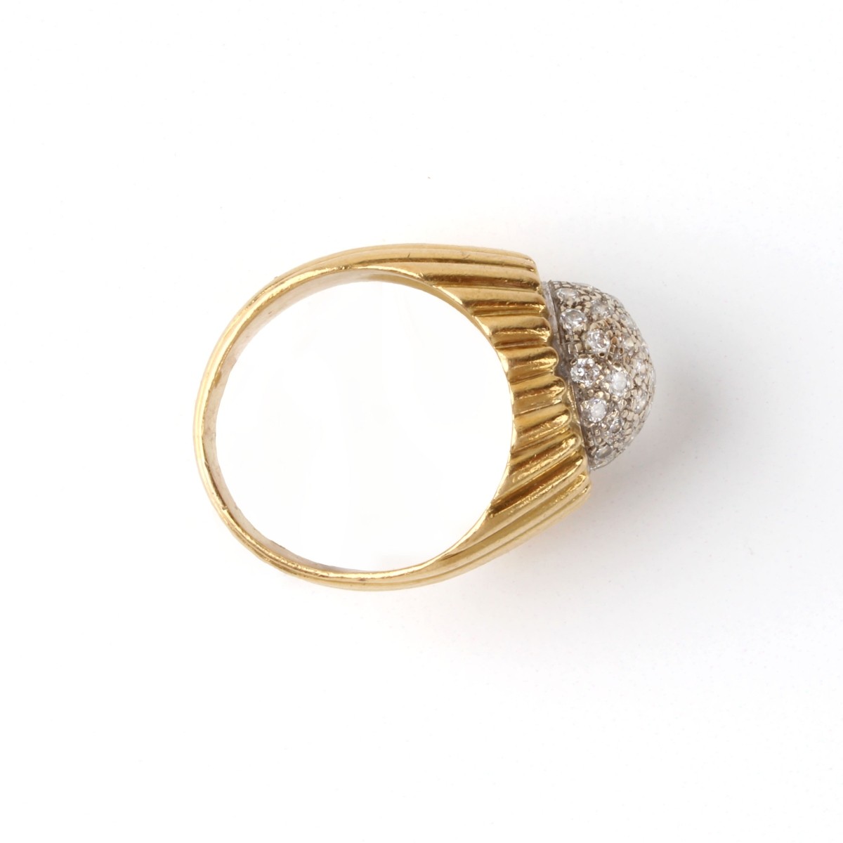 Diamond and 18K Ring