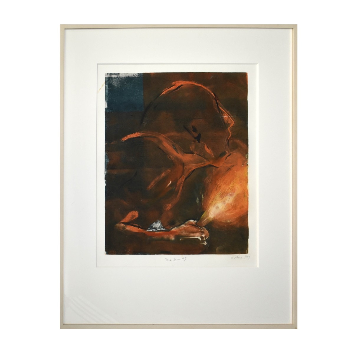 Brutalist Print "Man with Torch"