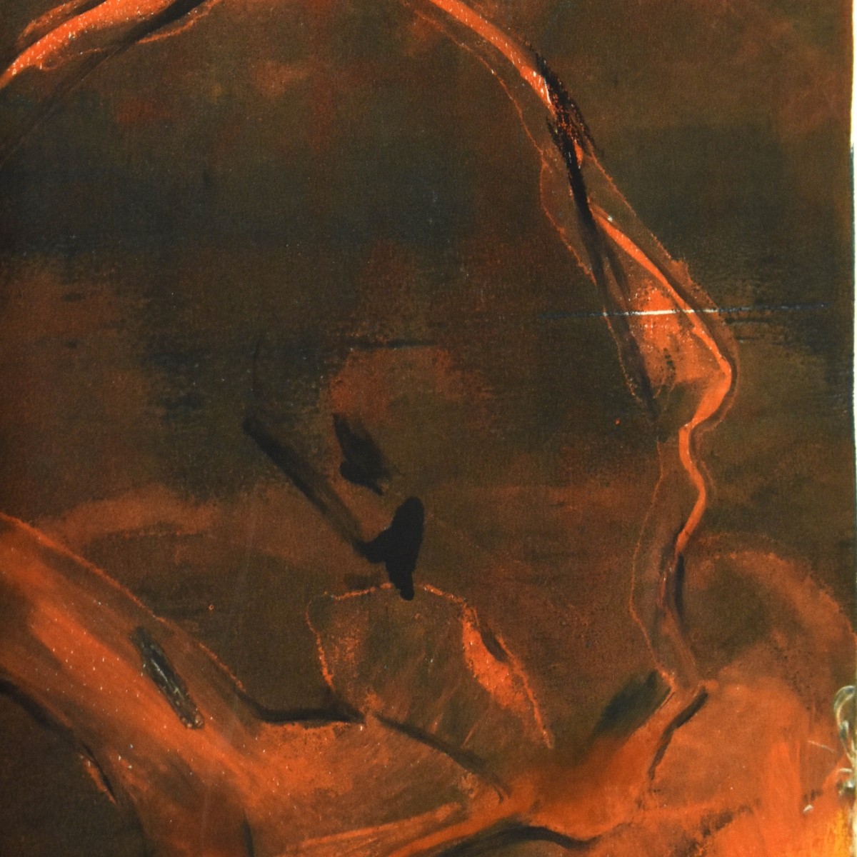 Brutalist Print "Man with Torch"