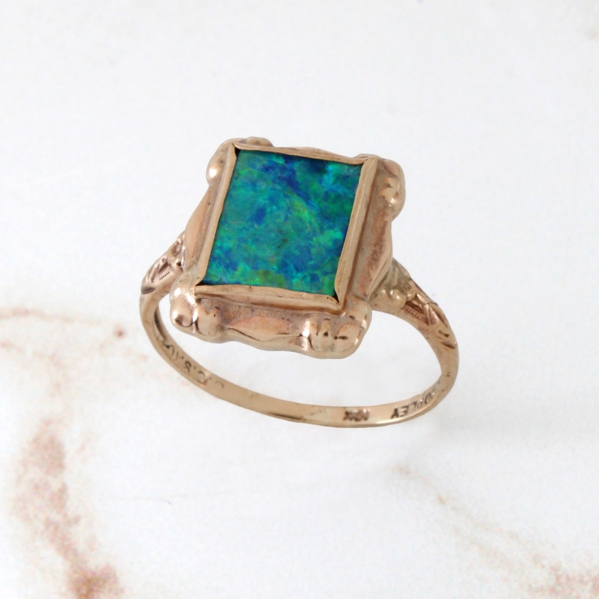 Opal and 10K Ring