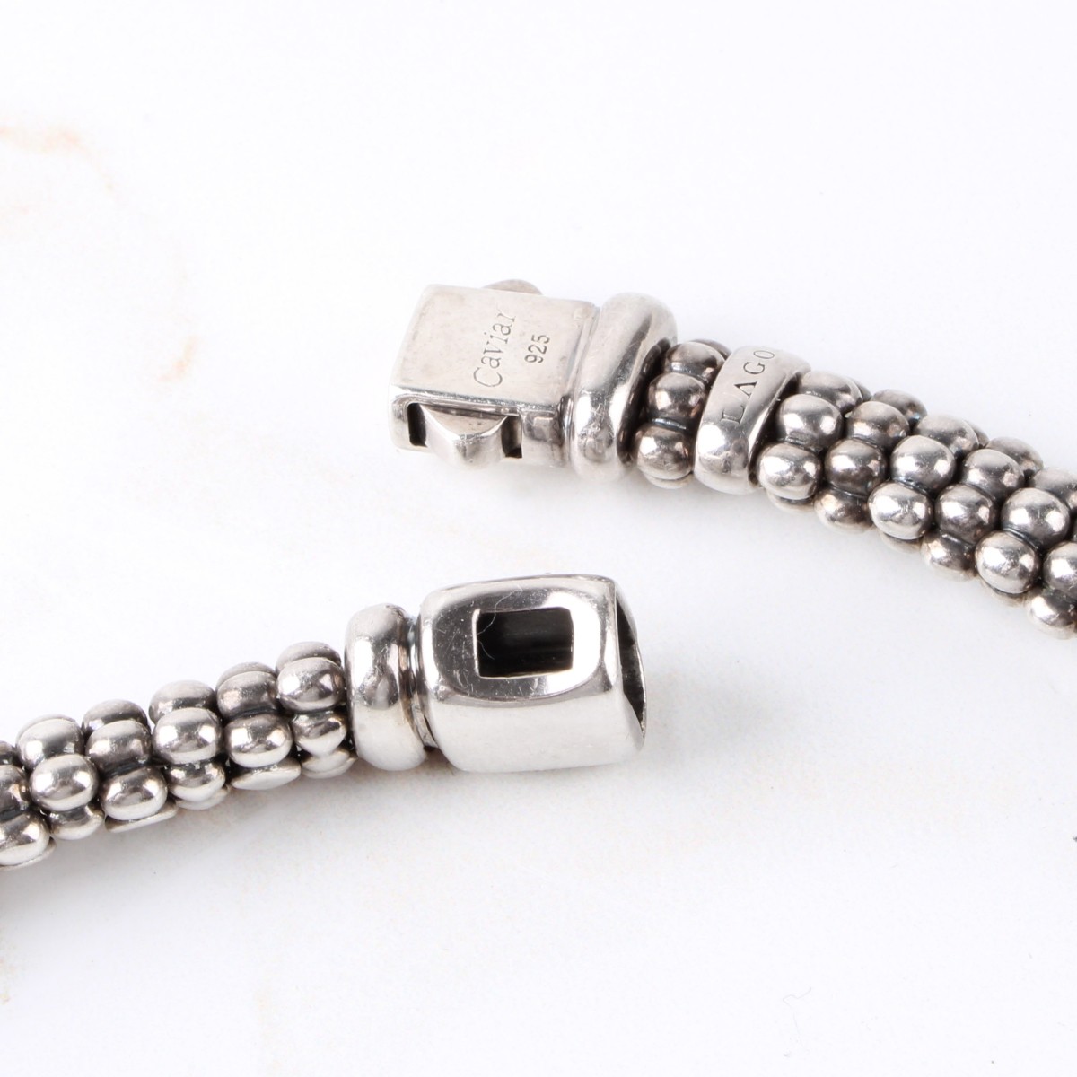 Lagos Ceramic Single Bead SIlver 925 Necklace