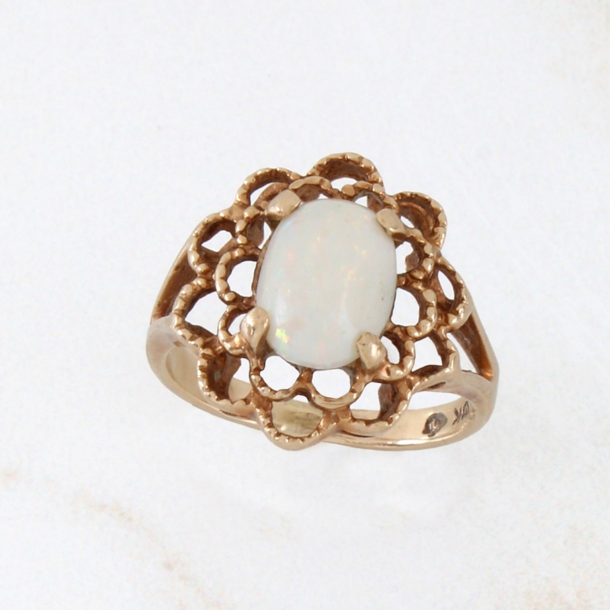 Opal and 10K Ring