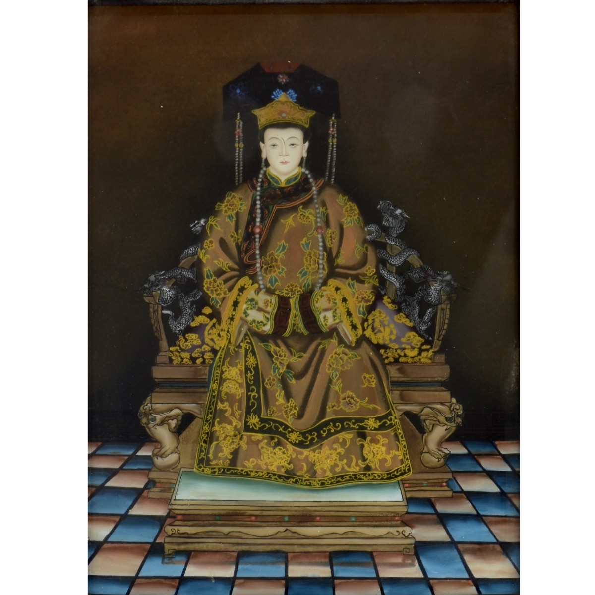 Chinese Reverse Painted Portraits