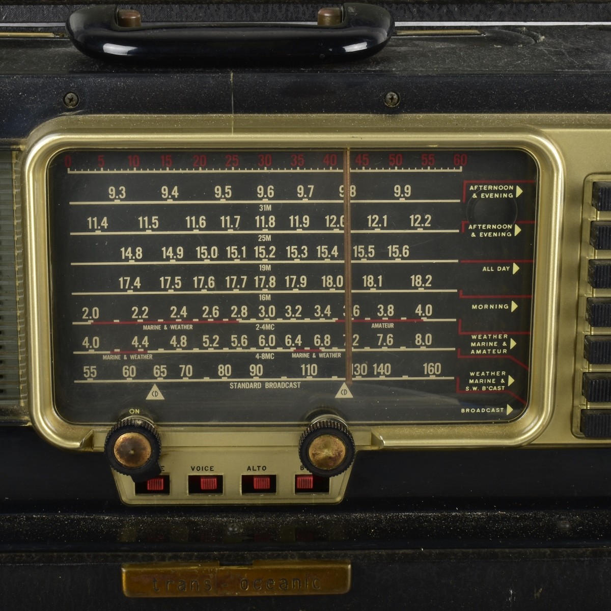 Vtg. Zenith Model H-500 Trans Ocean Radio