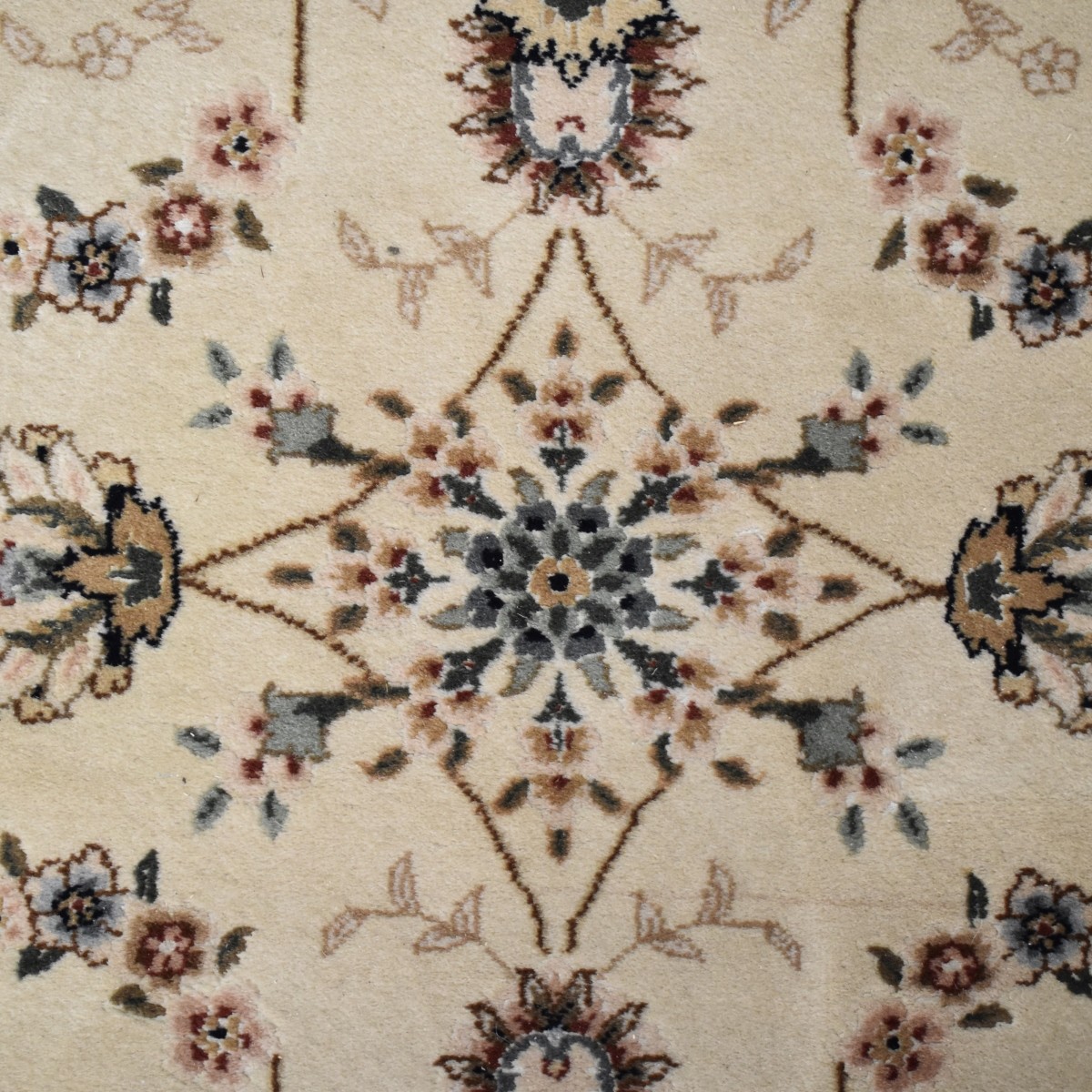 Wool Rug with Fringe Ends