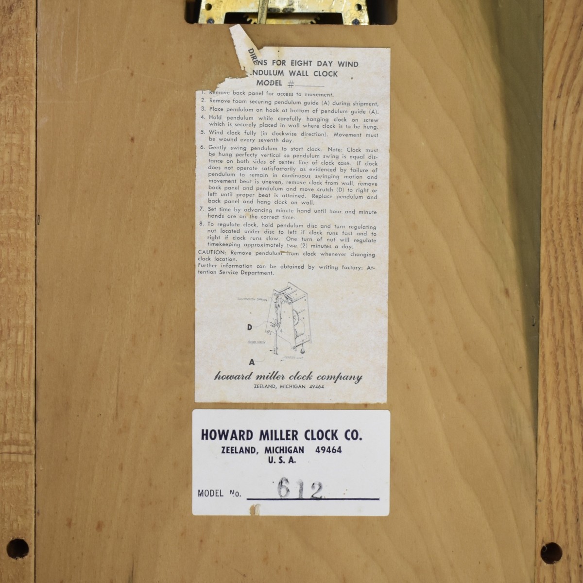 Howard Miller Wall Clock