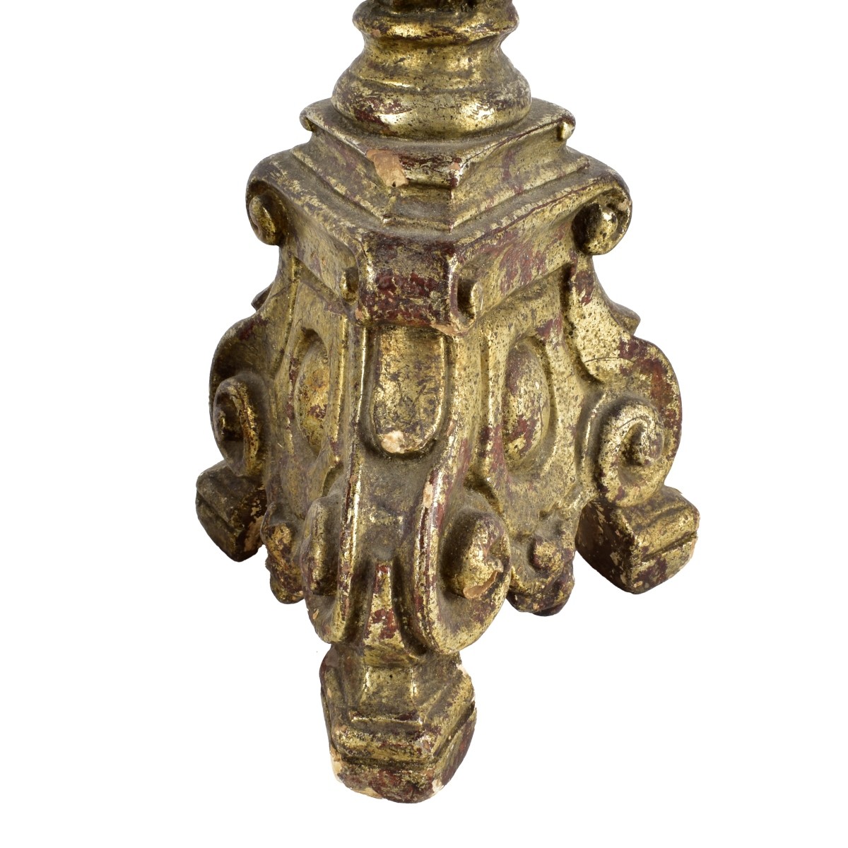 Pair of Louis XVI Style Giltwood Lamps