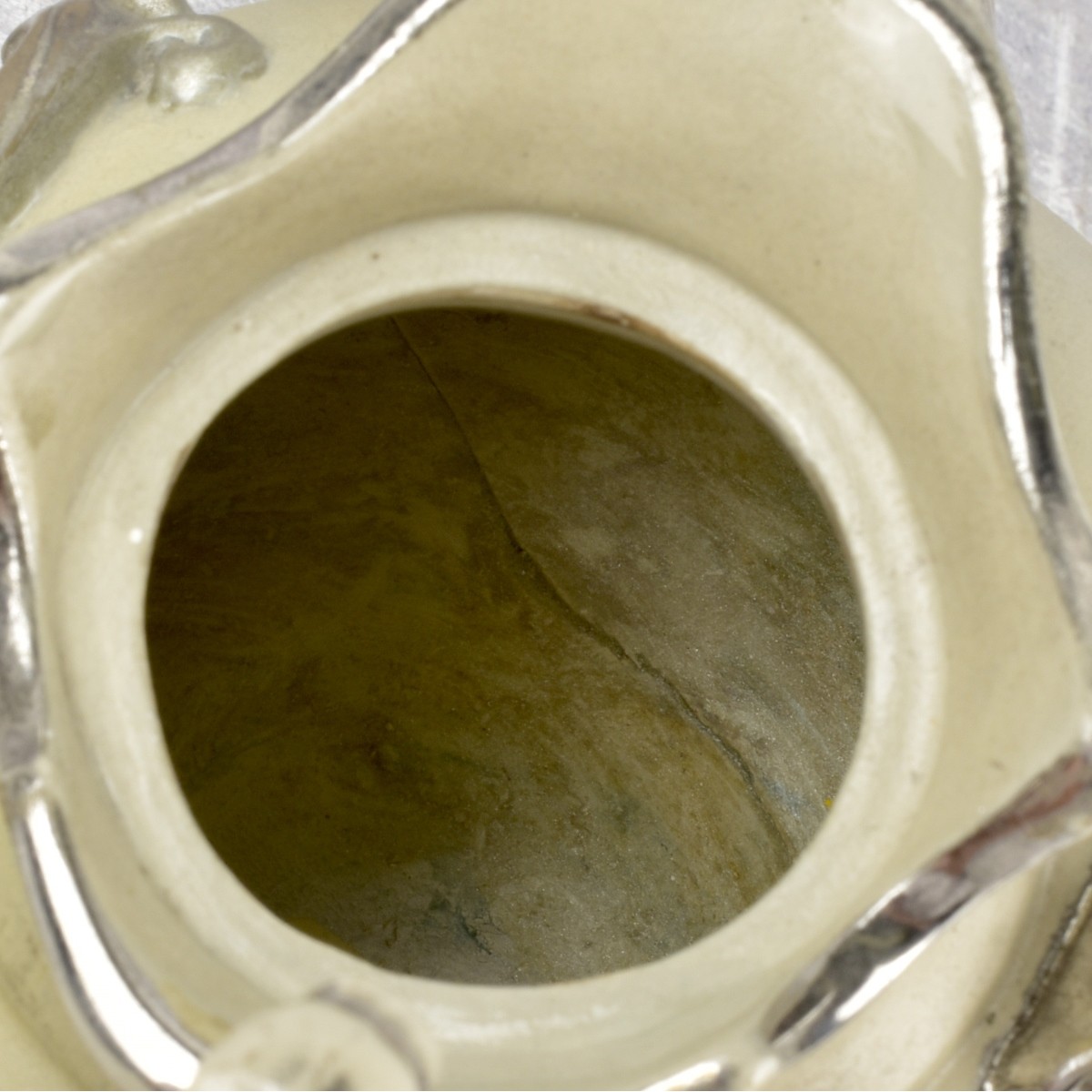 Antique Mettlach Stoneware Teapot