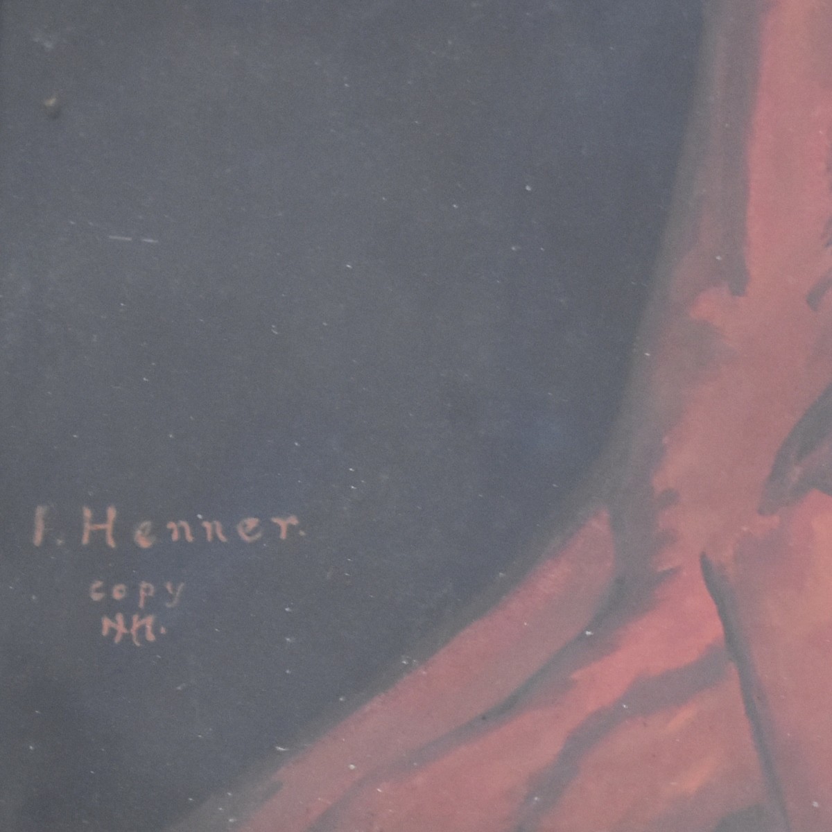 Framed Lithograph of a Lady