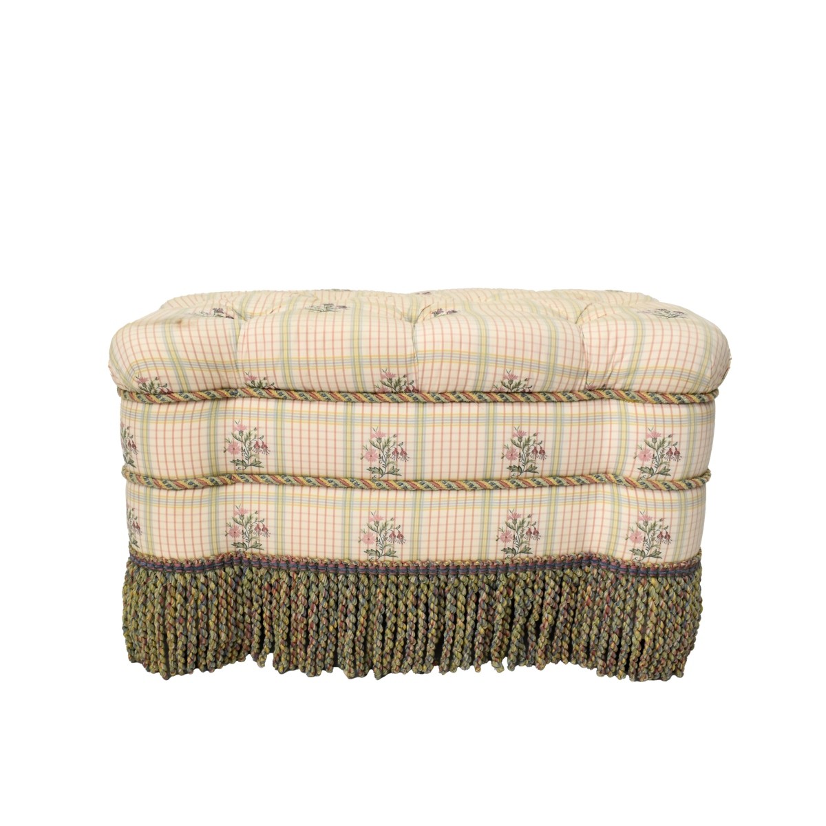 Fringed Tufted Ottoman