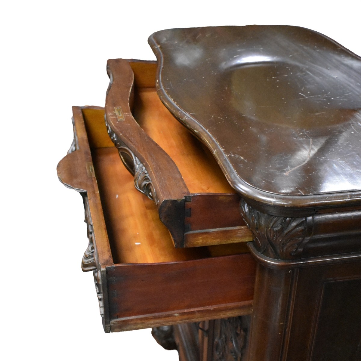 Antique Wood Bar Cabinet