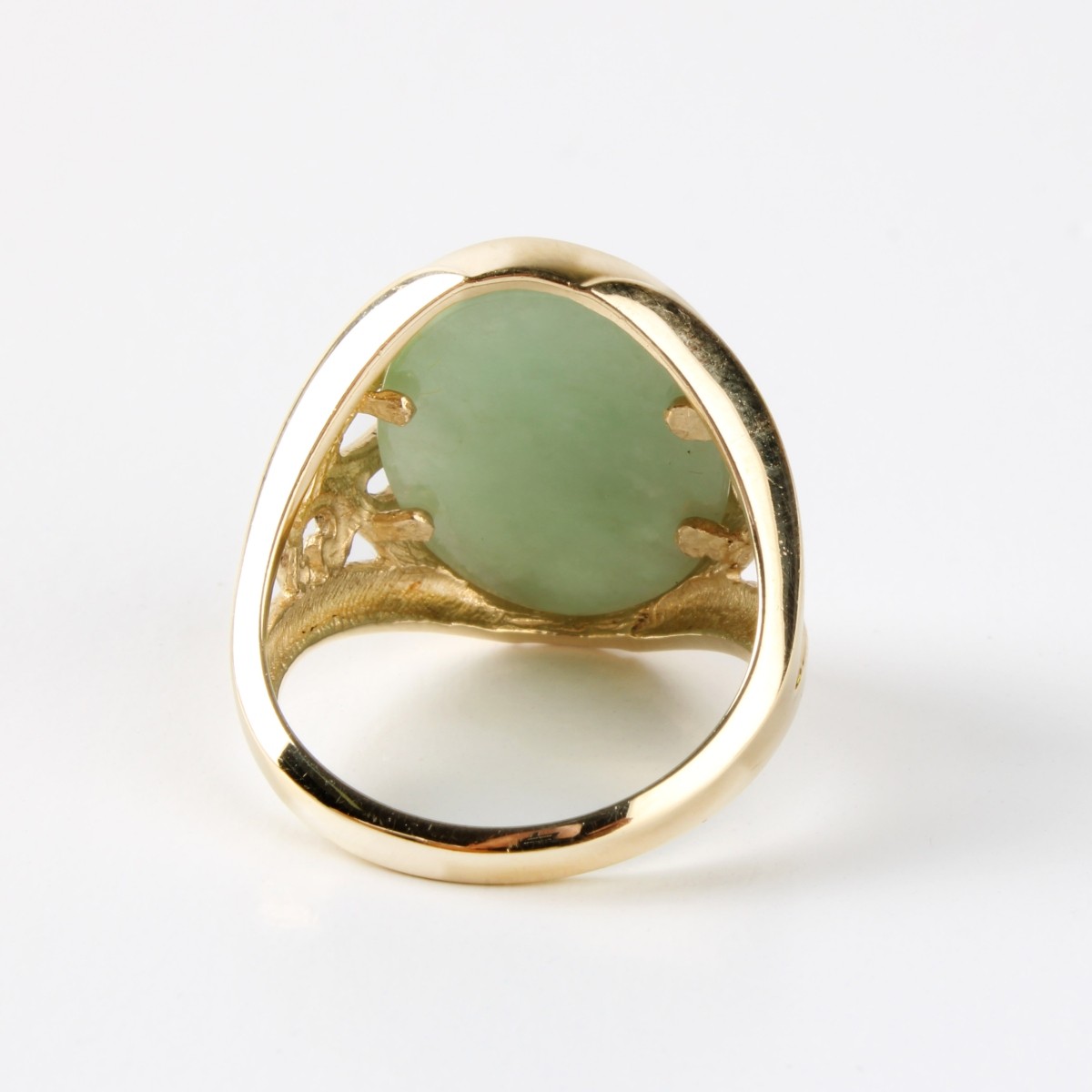 Jade and 14K Ring
