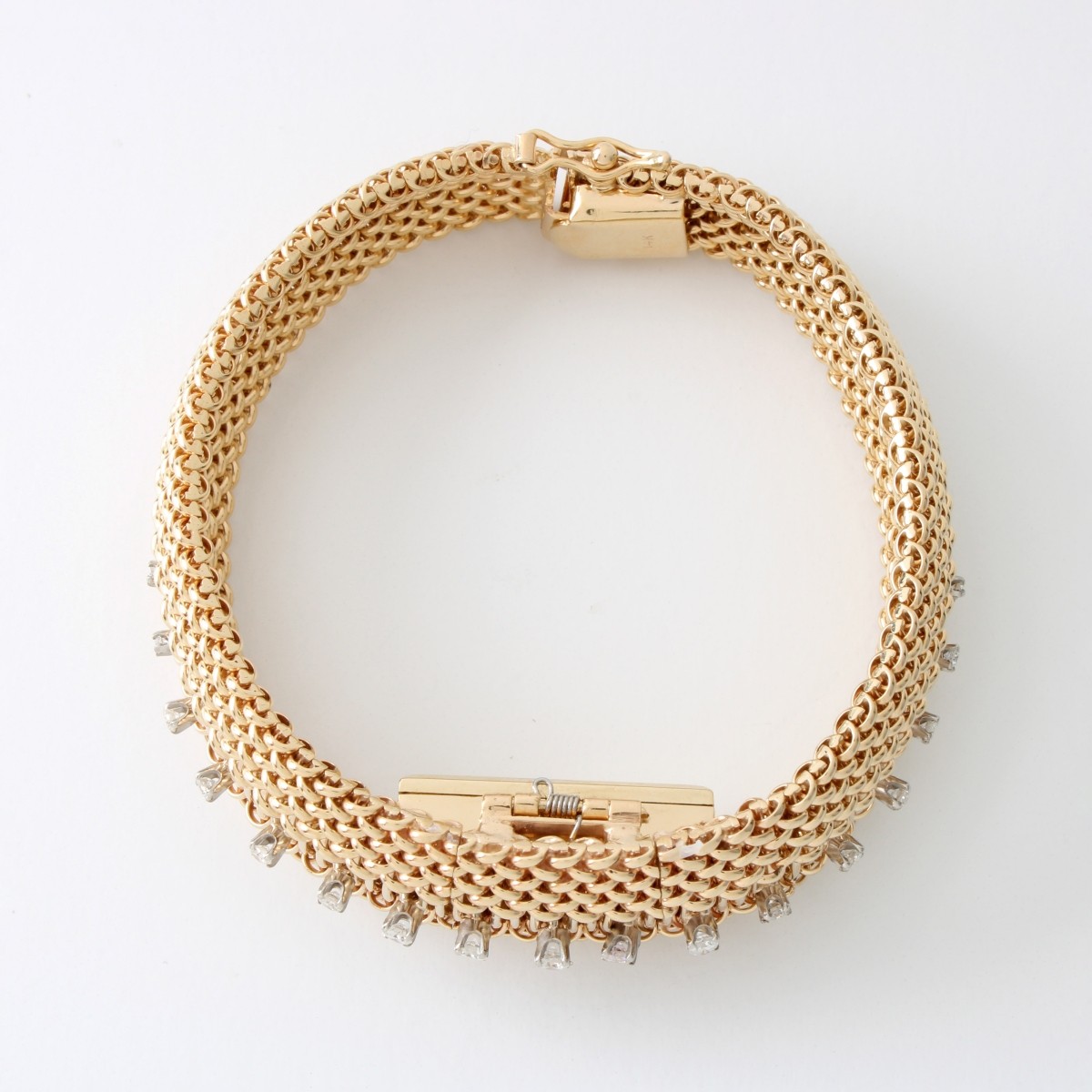 Lacloche Diamond and 14K Watch