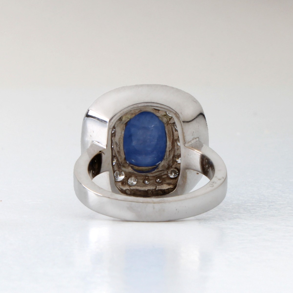 Sapphire, Diamond and 18K Ring