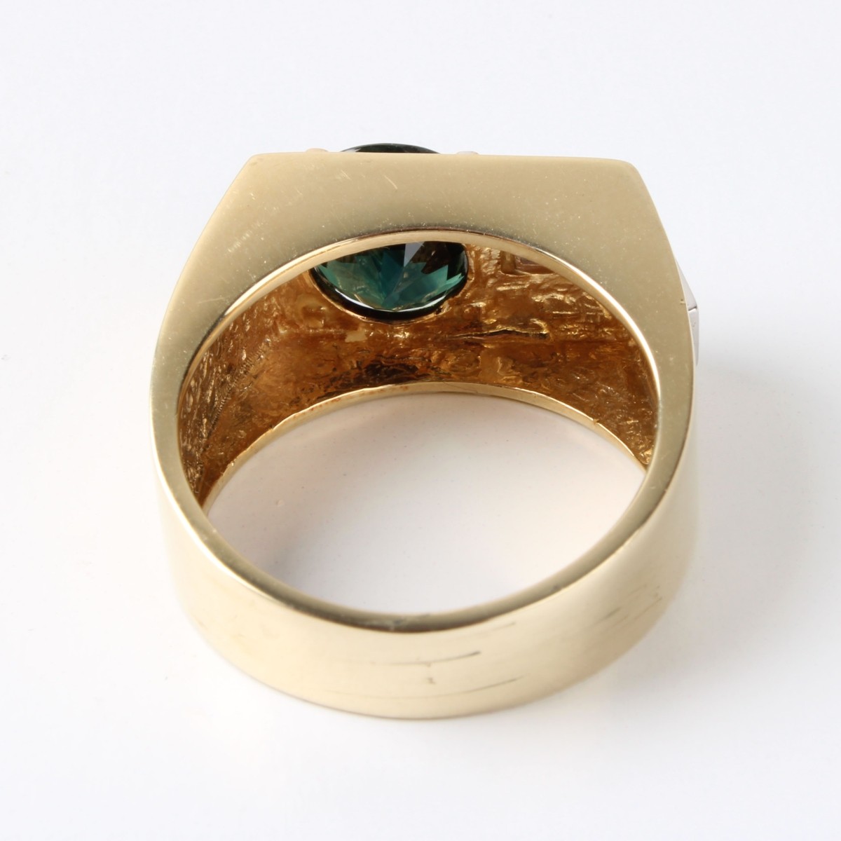 Sapphire, Diamond and 18K Ring