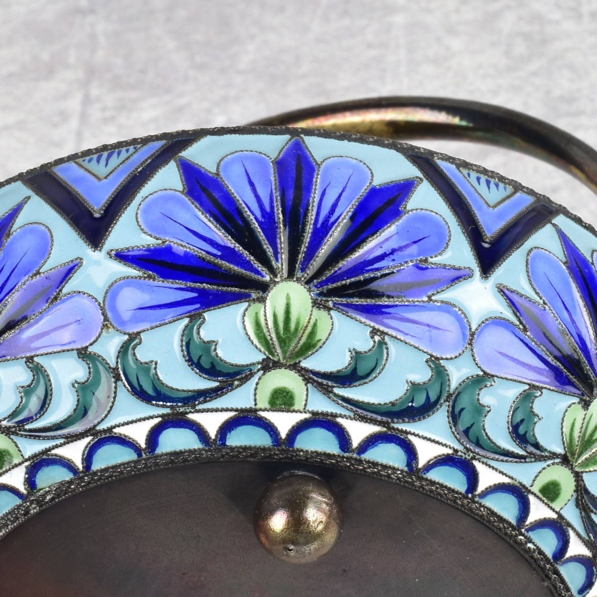 Vintage Russian Soviet Silver Sugar Bowl