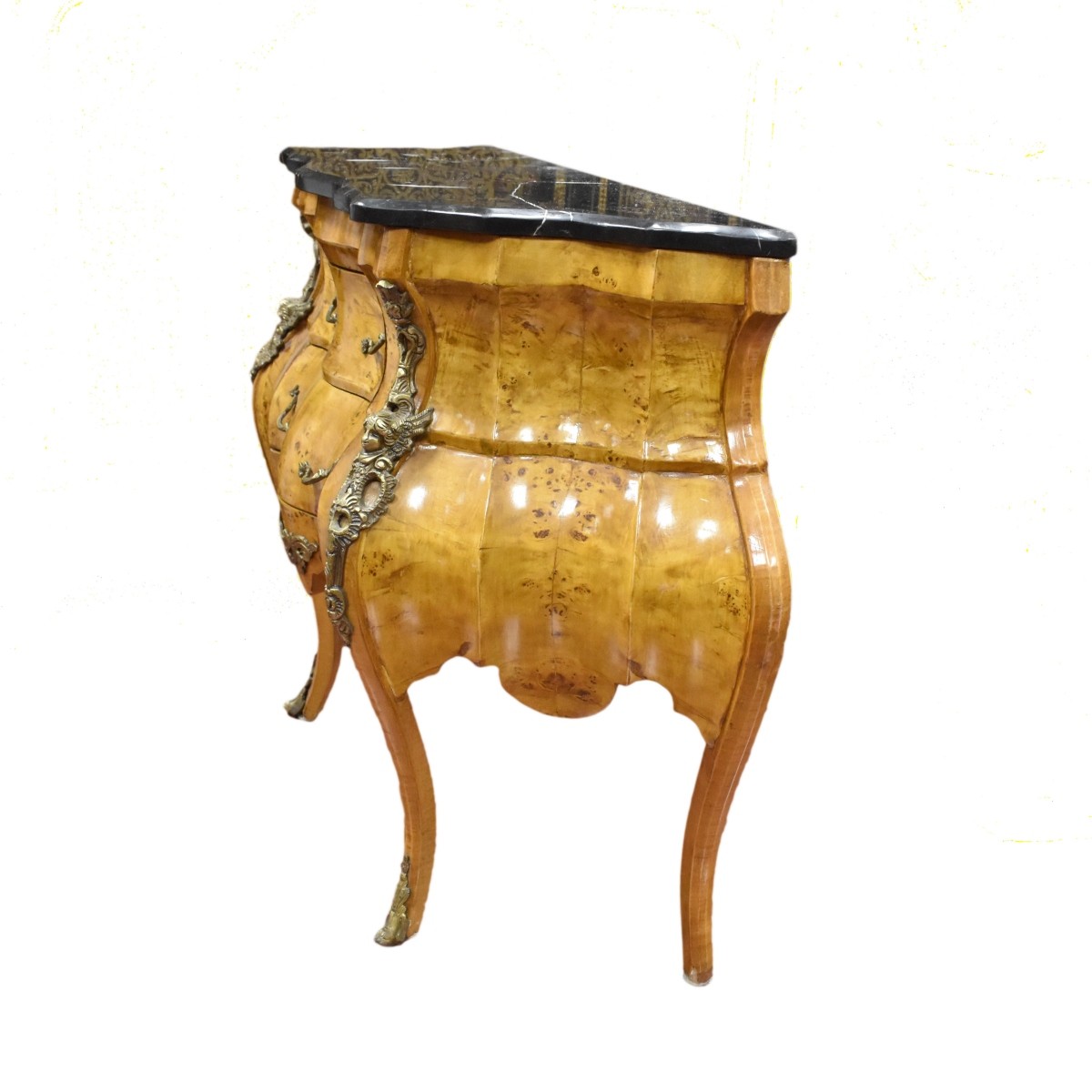 Vintage Italian Style Burl Commode