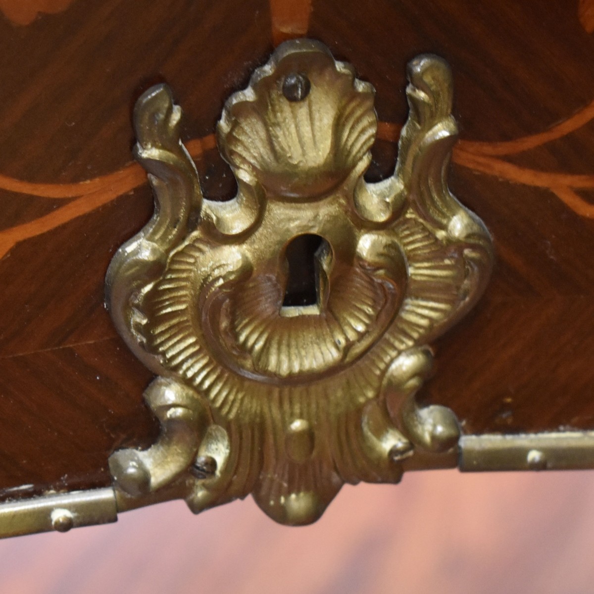 Louis XV Style Bronze Mounted Bureau Plat