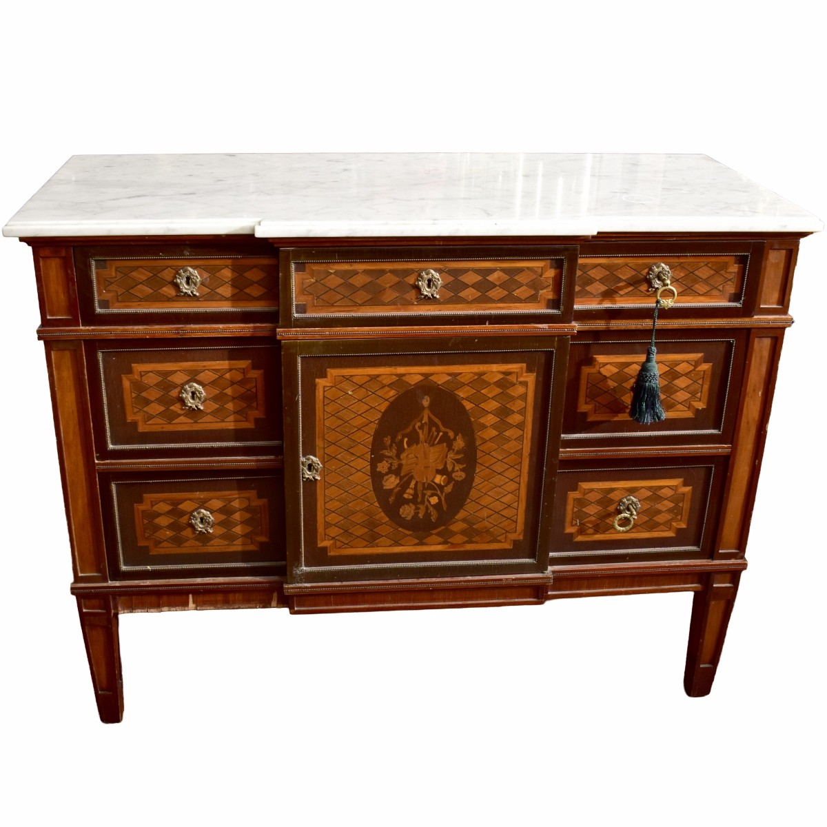 Louis XVI Style Inlaid Wood Table
