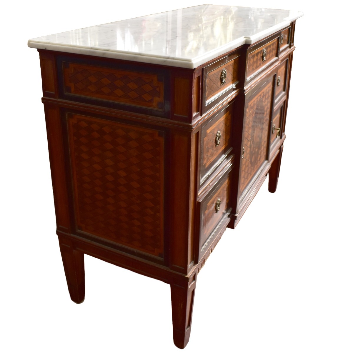 Louis XVI Style Inlaid Wood Table