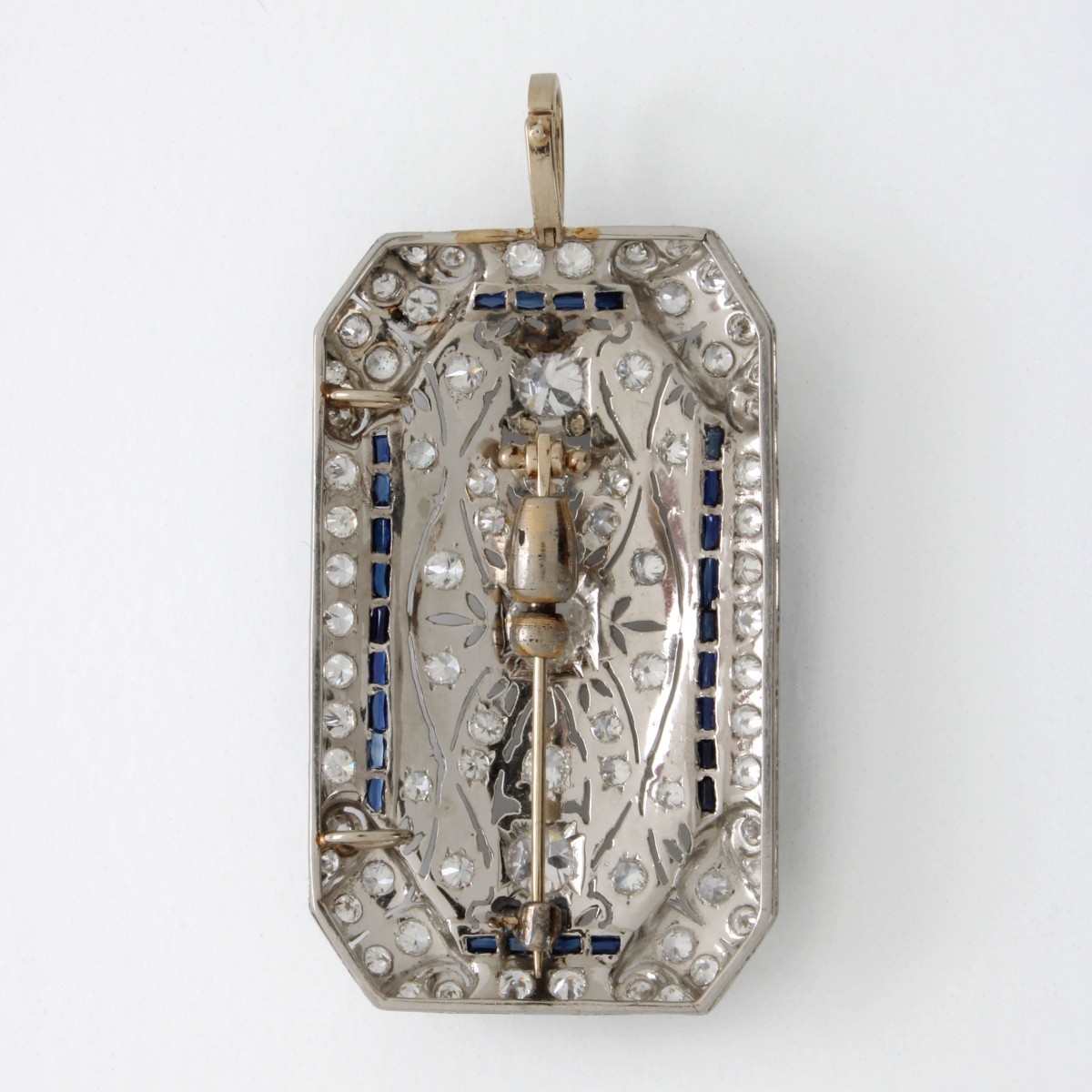 Art Deco Diamond and Platinum Pendant