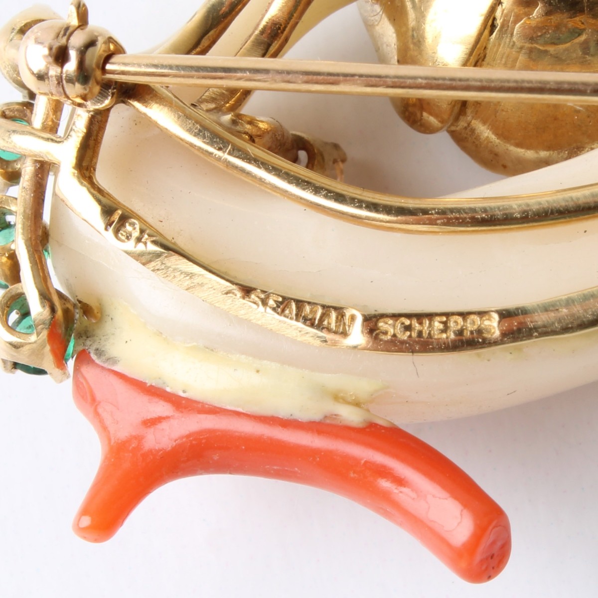 Seaman Schepps Gemstone Brooch